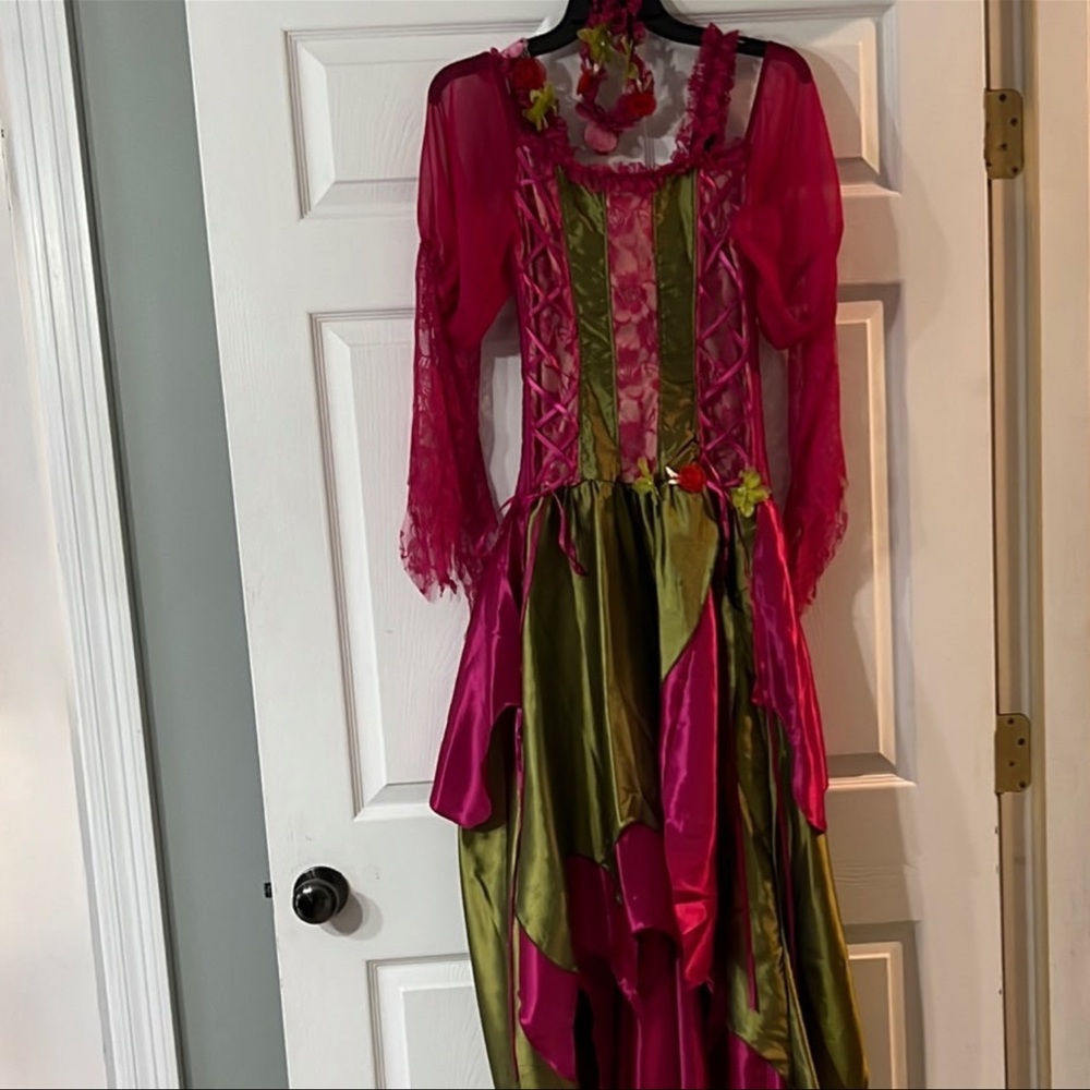 Women’s The Fairy Queen Renaissance Nymph Adult Costume - Med 8-10
